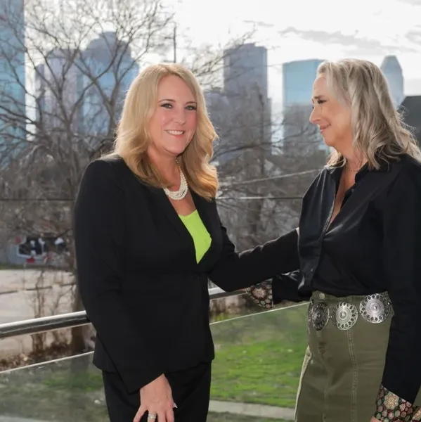Attorney Carrie Holman Westbrook with Houston skyline
